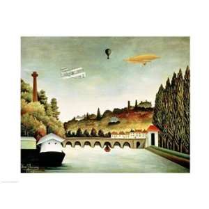   Hills at Clamart   Poster by Henri Rousseau (24x18)