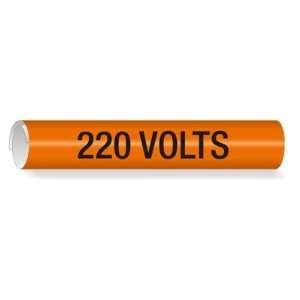  220 Volts, Small (3/4 x 4) Label
