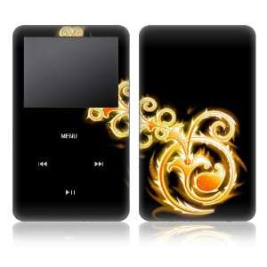   iPod 5th Gen Video Skin Decal Sticker   Abstract Gold 