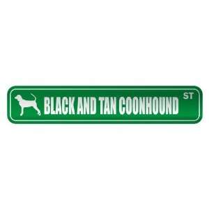   BLACK AND TAN COONHOUND ST  STREET SIGN DOG: Home 