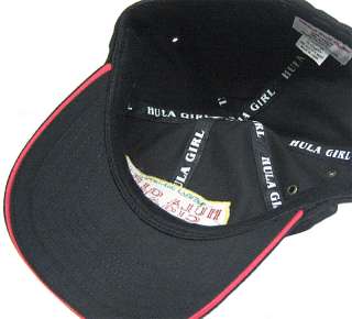 Hula Girl Black Deluxe Hat with Secret Pocket 782358400441  