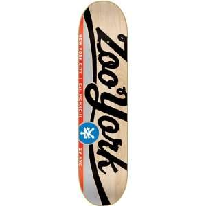  Zoo York Scripted Skateboard Deck   7.75 Sports 