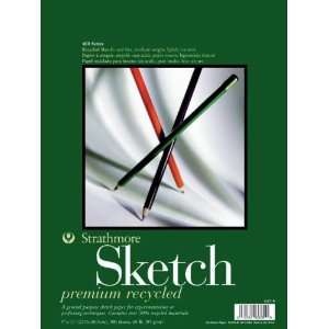    Strathmore Premium Recycled Sketch Pads   9 x 12: Office Products
