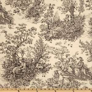 Treasures French Court 108 Quilt Backing Toile Black/Cream Fabric 