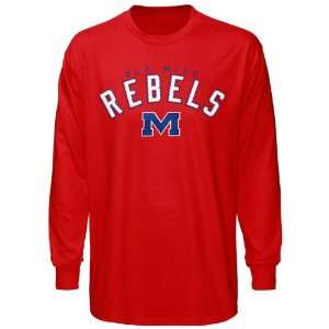 Mississippi Rebels Cardinal Cobra Clutch Long Sleeve T shirt:  