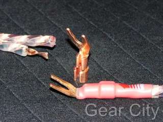 Bi Wire Speaker Jumper Cable Solid Copper OFC CMC Spade Plug Banana Hi 