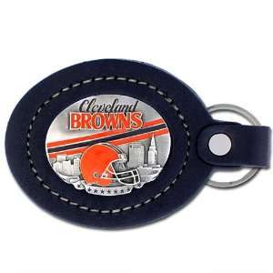  Siskiyou Cleveland Browns Leather Key Ring Sports 