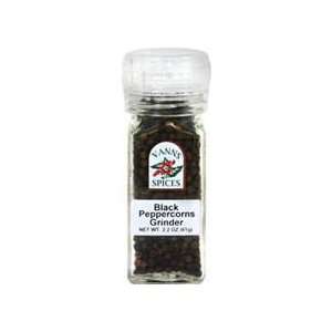 Black Peppercorns Grinder 2 oz Grinder  Grocery & Gourmet 
