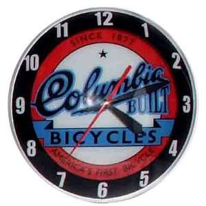  Columbia Bicycle Double Bubble Clock   Advertising Lighted 
