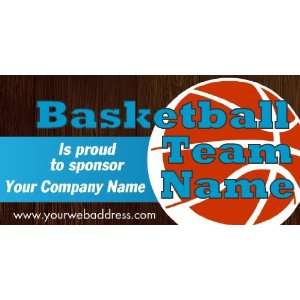  3x6 Vinyl Banner   Company Proud To Sponsor Basketball 
