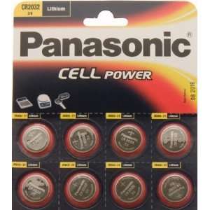  Cr2032 Battery (8 Pack)   Panasonic, Lithium Coin Cell, 3V 