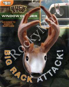 Deer Head 3D Window Clinger Hunting Big Rack Attack  