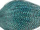 25+ AQUA TEAL GRIZZLY ROOSTER HAIR EXTENSION CRAFT FEATHER 3 4L