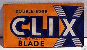 Clix Old Conrad Razor Blade Co Razor Blade New York NY  