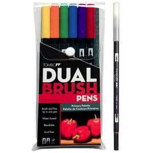  Brush Pen Set 6 Primary Colors with Blender Arts, Crafts & Sewing
