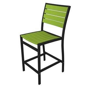 Poly Wood A101FABLI Euro Counter Side Chair Outdoor Bar Stool  