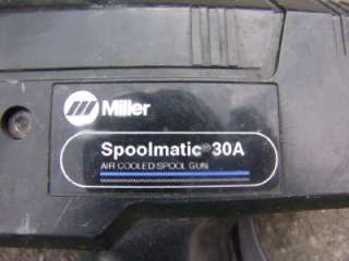 MILLER SHOPMASTER 300 WITH WIRE FEEDER AND 30A SPOOL GUN LATE MODEL 