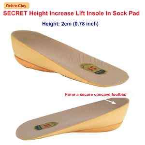 Ochre Secret Height Increase Insole in Sock Pad 2cm up↑  