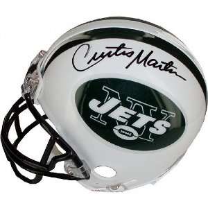 Curtis Martin New York Jets Autographed Mini Helmet:  