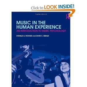   An Introduction to Music Psychology [Paperback] Donald Hodges Books