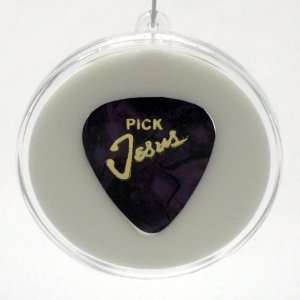 Pick Jesus Romans 10:13 Purple Guitar Pick With MADE IN USA Christmas 