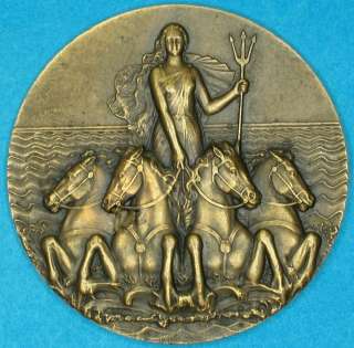 Universal Exposition Paris 1900 XLarge SILVER Medal by Chaplain Art 