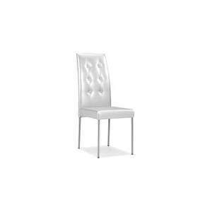  Zuo Modern Tuft Dining Chair Silver Glossy   102243: Home 