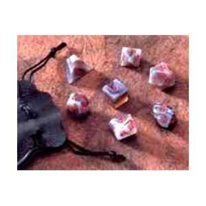  Genuine Botswana Agate Dwarven Stones 12mm Dice Toys 
