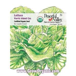  Organic Lettuce Seed Pack, Parris Island Cos: Patio, Lawn 
