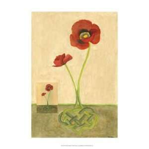    Entwined Poppies   Poster by Vanna Lam (13x19): Home & Kitchen