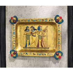  On Sale  Ancient Egyptian Servants Tray Wall Sculpture 