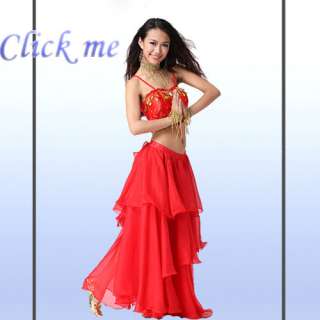 New!!! Beautiful and Charming elegant Belly Dance Spiral Skirt Royal 
