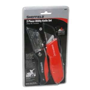  Sheffield 58810 2 Piece Lockback Utility Knife Set: Home 