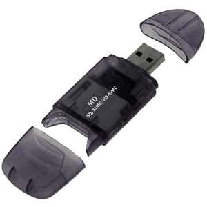   Format Black USB Memory Card Reader Writer for SD microSD miniSD MMC