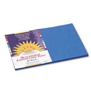 SunWorks 7507   Construction Paper, 58 lbs., 12 x 18, Bright Blue, 50 