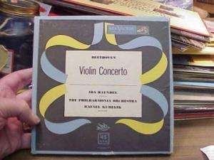 Ida Haendel 45 RPM set Beethoven violin conc. Kubelick  