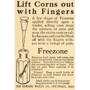   Corn Remover Bottle Edward Wesley   Original Print Ad: Home & Kitchen
