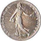 1913 Semeuse (Sower) France silver 50 centimes WWI TRENCH Coin  