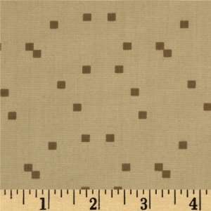  60 Wide Cotton Poplin Square Tan/Khaki Fabric By The 