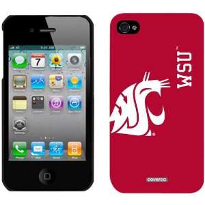   Washington State Cougars Full Logo iPhone 4/4S Case: Home & Kitchen