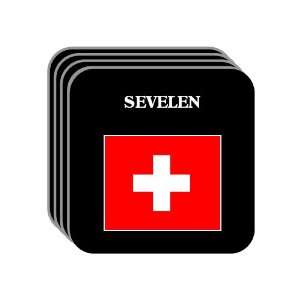  Switzerland   SEVELEN Set of 4 Mini Mousepad Coasters 