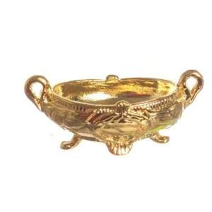  Dollhouse Miniature Fancy Serving Tureen in Gold Plated 