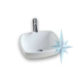    Polaris Sinks W081V White Porcelain Vessel Sink: Home Improvement