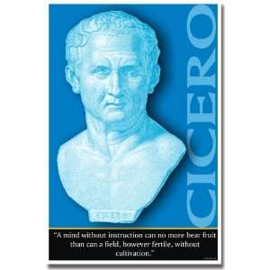  Ancient Rome Cicero Quote, A Mind Without Instruction 