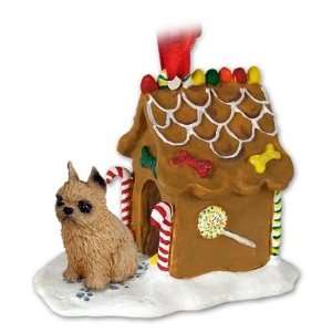  NEW Brussels Griffon Ginger Bread House Christmas Ornament 