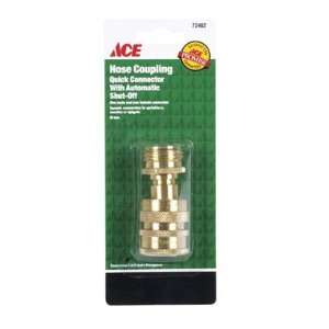   Brass Quick Connector With Automatic Shut off: Patio, Lawn & Garden