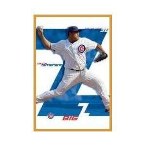 Chicago Cubs Carlos Zambrano Framed Poster