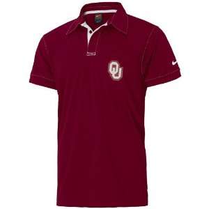  Nike Oklahoma Sooners Crimson Classic Short Sleeve Polo 