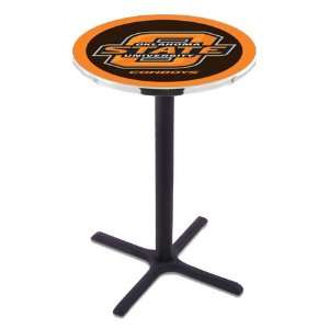   State Counter Height Pub Table   Cross Legs   NCAA: Home & Kitchen