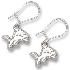  Detroit Lions Sterling Silver Post Earrings: Sports 